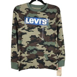 Levi's Camouflage Long Sleeve Tee - Green and Brown